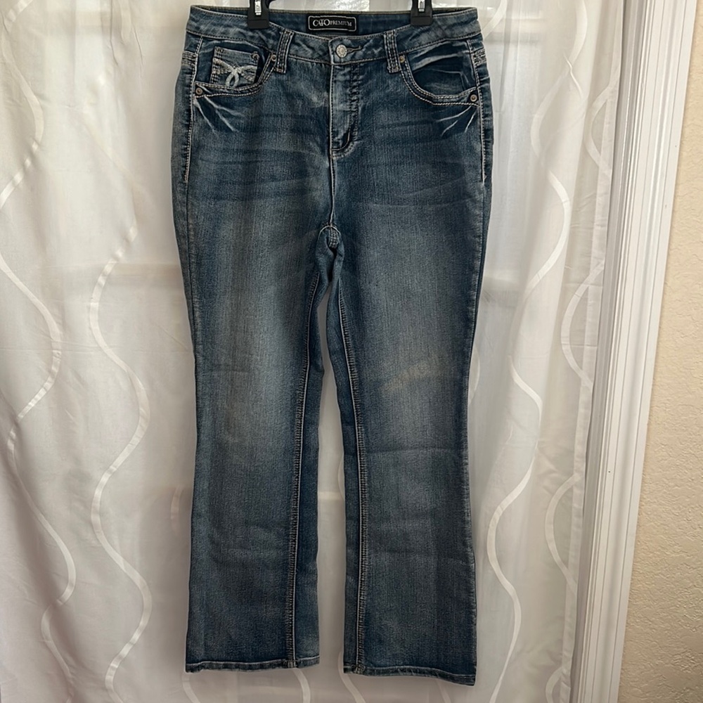 Cato Premium Mid Rise Jeans, Size 12P